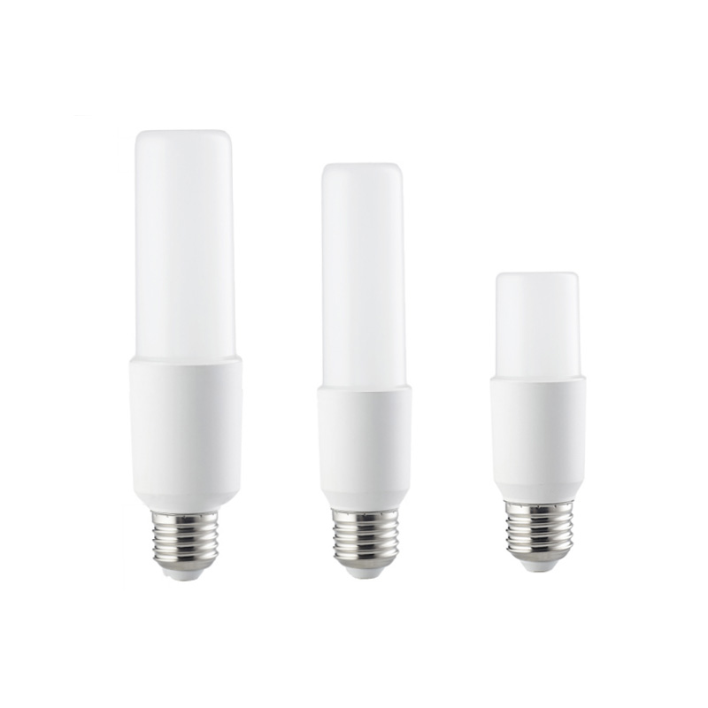 Plast-aluminium hybrid mini T-serie LED-lamper (E14/E27 base)